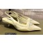 Prada Mesh fabric slingback pumps Yellow 2022
