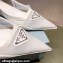Prada Mesh fabric slingback pumps White 2022