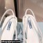 Prada Mesh fabric slingback pumps White 2022