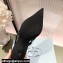 Prada Mesh fabric slingback pumps Black 2022
