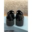 Prada Brushed Leather T-strap shoes Patent Black 2022
