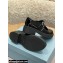 Prada Brushed Leather T-strap shoes Patent Black 2022