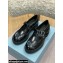 Prada Brushed Leather T-strap shoes Black 2022