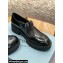 Prada Brushed Leather T-strap shoes Black 2022