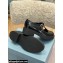 Prada Brushed Leather T-strap shoes Black 2022