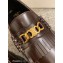 Celine Fringes Margaret Loafers With Triomphe Chain In Polished Bull Burgundy 2022