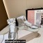 Jimmy Choo HAWAII HI TOP/F Trainers Sneakers Silver with Crystal Embellishment 2022