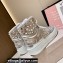 Jimmy Choo HAWAII HI TOP/F Trainers Sneakers Silver with Crystal Embellishment 2022