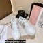 Jimmy Choo HAWAII LOW TOP/F Trainers Sneakers White with Crystal Embellishment 2022