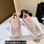 Jimmy Choo MEMPHIS/F Trainers Sneakers Pink with Crystal Embellishment 2022