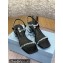 Prada Satin sandals Black with crystals 2022