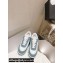 Chanel Canvas Logo Sneakers White/Green 2022