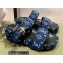 Louis Vuitton Monogram Velvet Jumbo Flatform Mules Dark Blue 2022