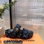 Louis Vuitton Monogram Velvet Jumbo Flatform Mules Dark Blue 2022