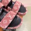 Louis Vuitton Monogram Velvet Jumbo Flatform Mules Pink 2022