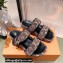 Louis Vuitton Monogram Velvet Jumbo Flatform Mules Coffee 2022