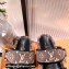 Louis Vuitton Monogram Velvet Jumbo Flatform Mules Coffee 2022
