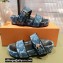 Louis Vuitton Monogram Velvet Jumbo Flatform Mules Light Blue 2022