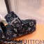 Louis Vuitton Monogram Velvet Jumbo Flatform Mules Black 2022