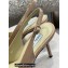 Jimmy Choo Heel Glitter/Patent Slingbacks Light Gold 2022