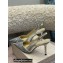 Jimmy Choo Heel Glitter/Patent Slingbacks Silver 2022