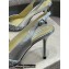 Jimmy Choo Heel Glitter/Patent Slingbacks Silver 2022