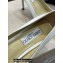 Jimmy Choo Heel Satin Pumps White with Crystal Chain 2022