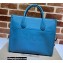 Gucci Small Tote Bag with Gucci Logo 674822 Blue 2022