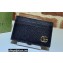 Gucci GG Marmont Card Case 657588 Black/Gold 2022