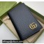 Gucci GG Marmont Card Case 547075 Black/Gold 2022