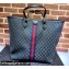 Gucci x Balenciaga The Hacker Project Large Tote Bag 680127 GG Canvas Black 2022