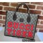 Gucci Tiger GG Small Tote Bag 659983 Brown 2022