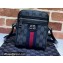 Gucci x Balenciaga The Hacker Project Shoulder Zip Bag 680129 GG Canvas Black 2022