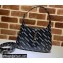 Gucci x Balenciaga The Hacker Project Jackie 1961 Small Hobo Bag 636709 Leather Black 2022