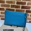 Gucci Zip Pouch Bag with Gucci Logo 681200 Blue 2022