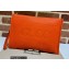 Gucci Zip Pouch Bag with Gucci Logo 681200 Orange 2022