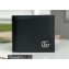 Gucci GG Marmont Leather Bi-fold Wallet 428726 Black/Silver 2022