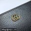 Gucci GG Marmont Leather Pouch Bag 475317 Black/Gold 2022