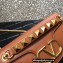 Valentino Stud Sign Nappa Shoulder Bag Brown 2022