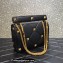 Valentino Grainy Calfskin Large Roman Stud Chain Bag Black 2022