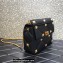 Valentino Grainy Calfskin Large Roman Stud Chain Bag Black 2022