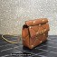 Valentino Grainy Calfskin Small Roman Stud Chain Bag Brown 2022