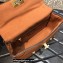 Valentino Grainy Calfskin Small Roman Stud Chain Bag Brown 2022