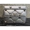 Valentino Grainy Calfskin Small Roman Stud Chain Bag Silver 2022
