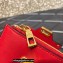 Valentino Rockstud Alcove Grainy Calfskin Compact Wallet Red 2022