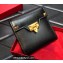 Valentino Rockstud Alcove Grainy Calfskin Compact Wallet Black 2022