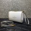 Valentino Rockstud Alcove Grainy Calfskin Crossbody Bag White/Gold 2022