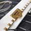 Valentino Rockstud Alcove Grainy Calfskin Crossbody Bag White/Gold 2022