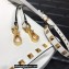 Valentino Rockstud Alcove Grainy Calfskin Crossbody Bag White/Gold 2022