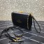 Valentino Rockstud Alcove Grainy Calfskin Crossbody Bag Black/Gold 2022
